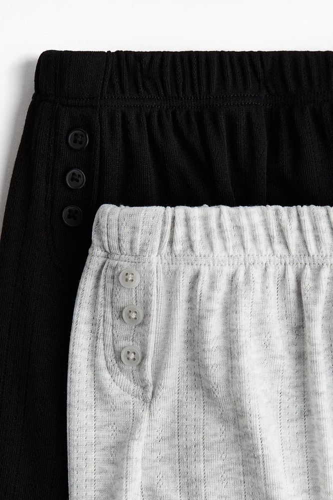 2-Pack Pointelle Pajama Shorts