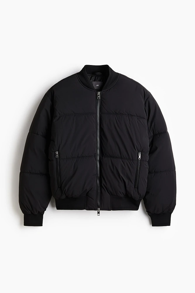 Loose Fit Padded Bomber Jacket