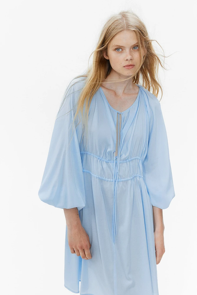 Drawstring-detail Dress