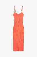 Rib-knit Slip Dress