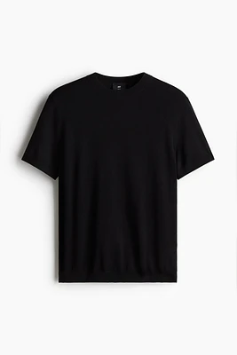 Slim-Fit Fine-Knit T-Shirt