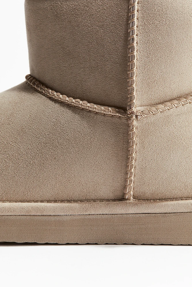 Bottines chaudement doublées