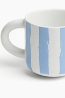 Striped Porcelain Mug