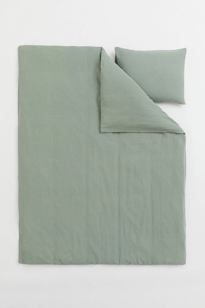 Muslin Twin Duvet Cover Set