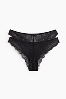 2-pack Cheeky Lace Briefs