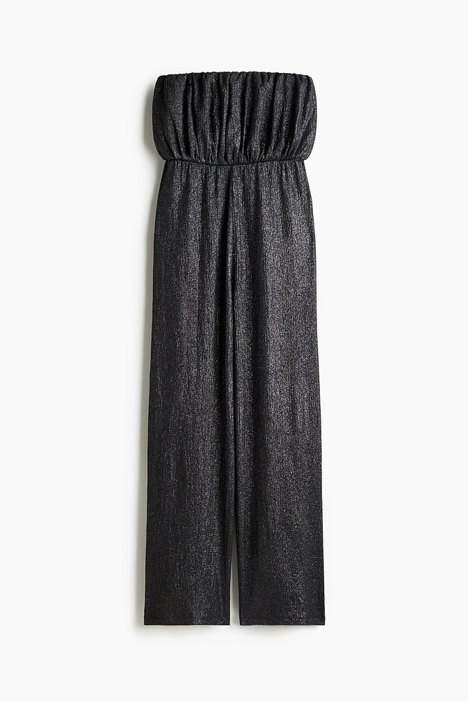 Ribbed bandeau jumpsuit