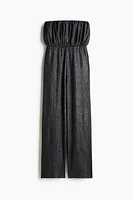 Ribbed bandeau jumpsuit