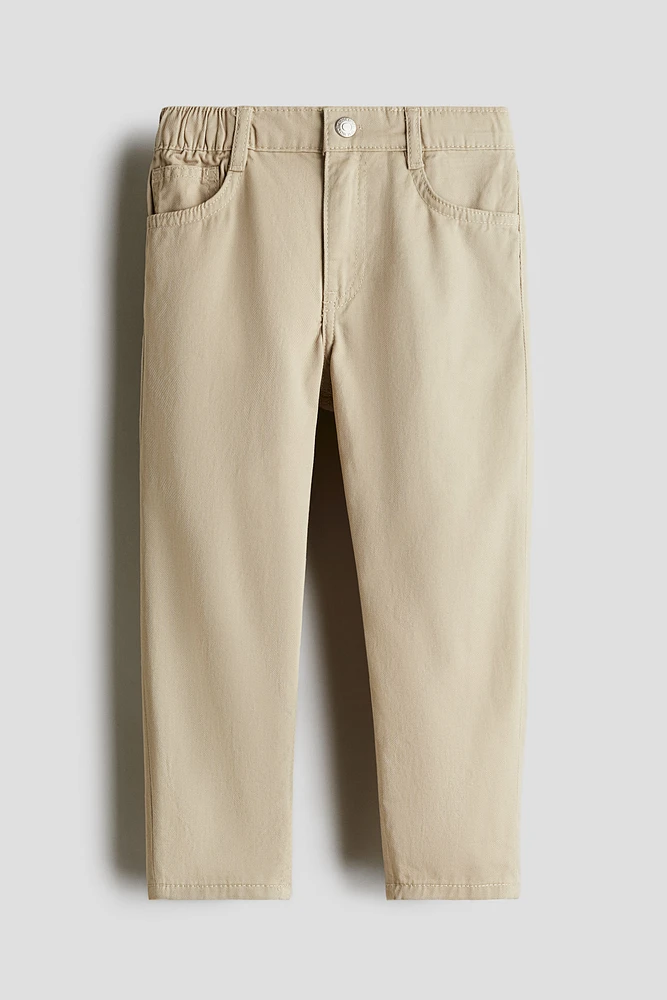 Loose-Fit Twill Pants