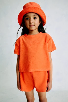 2-Piece Terry Top and Shorts Set