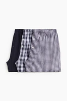 3-pack Woven Cotton Boxer Shorts
