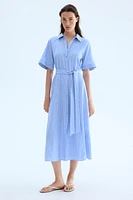 Tie-belt Shirt Dress