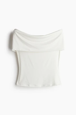 Off-the-Shoulder Jersey Top
