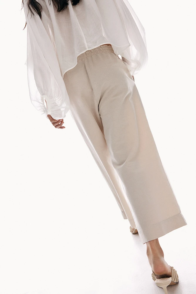 Linen-blend Pants