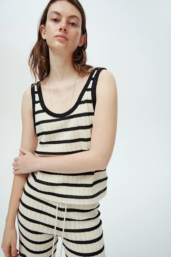 Textured-knit Tank Top