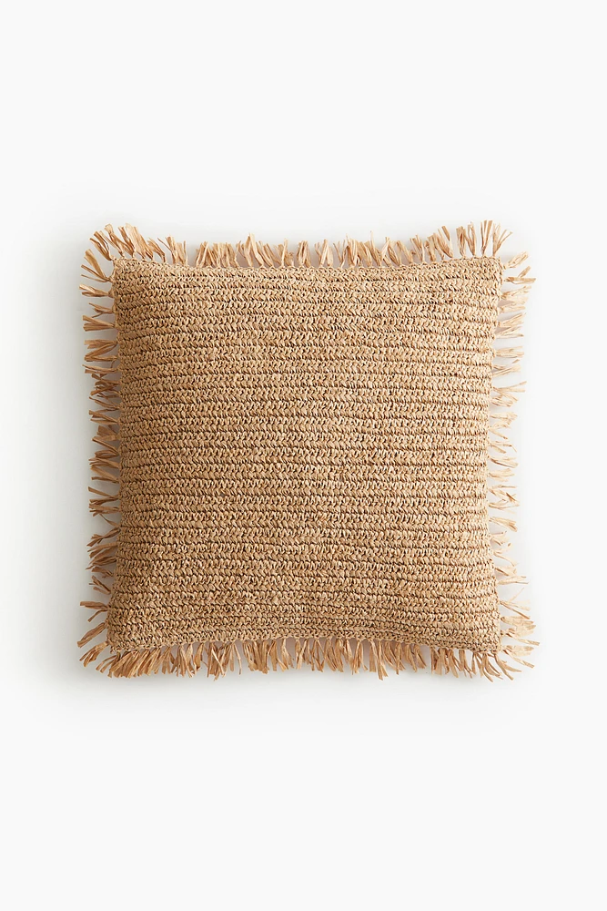 Paper Straw Cushion Cover