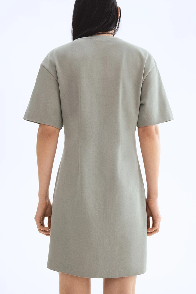 Defined-Waist T-Shirt Dress