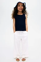 Pointelle Cotton Tank Top