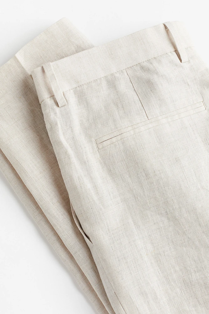 Slim Fit Linen Suit Pants