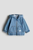 Hooded denim jacket