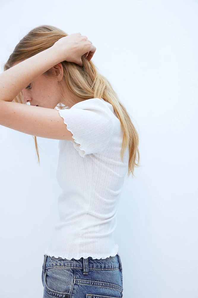 Overlocked Trim T-Shirt