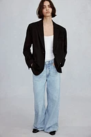 Jean ample très doux à taille haute
