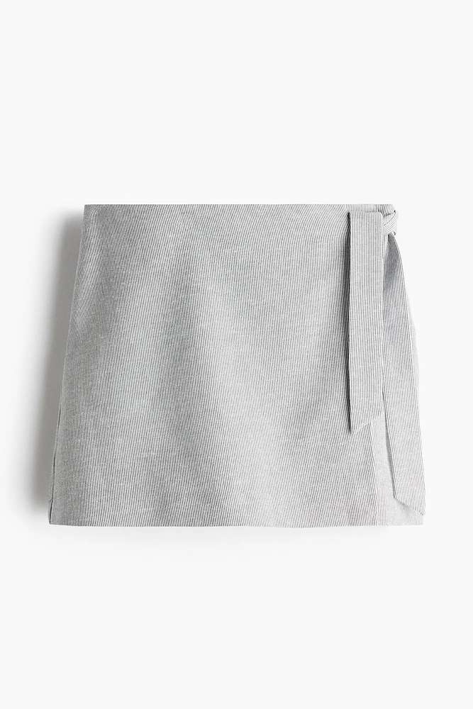 Jupe-short en lin mélangé