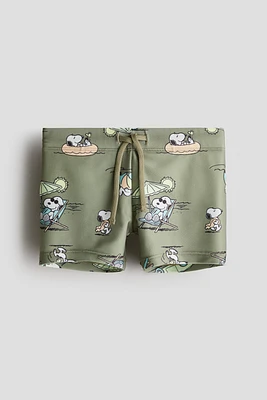 Printed Swim Trunks