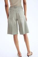 Denim Bermuda Shorts