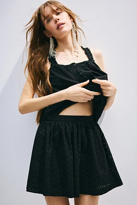 Lace-Detail Strappy Top
