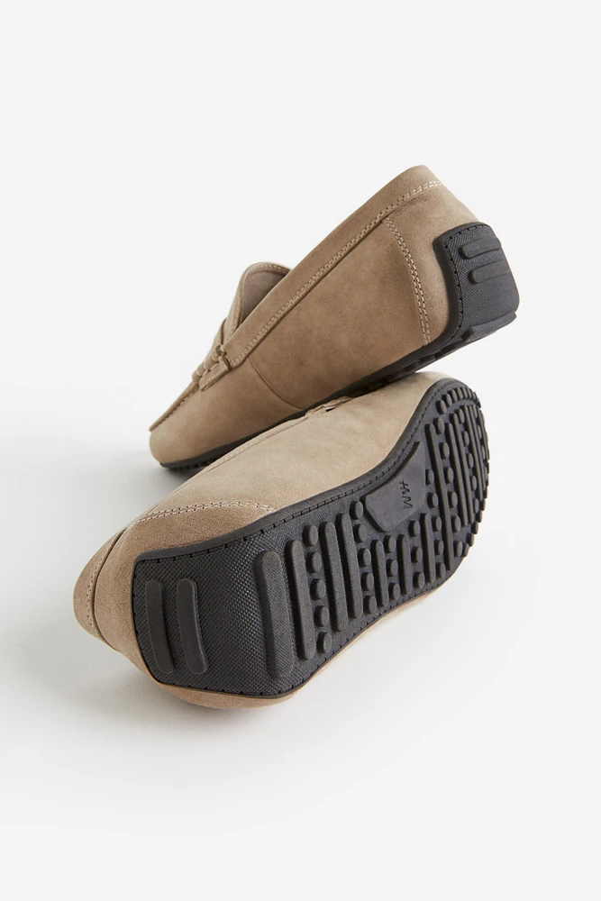 Faux Suede Driving Shoes