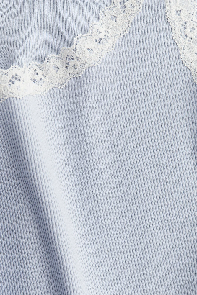 Lace-Trimmed Tank Top