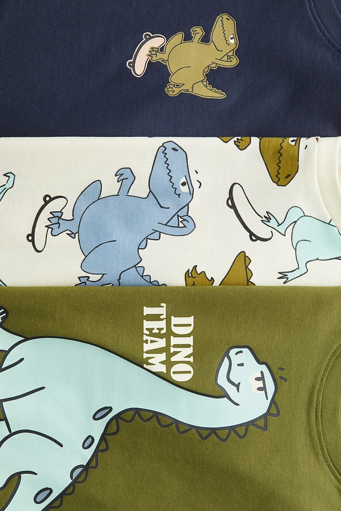 3-pack Printed T-shirts