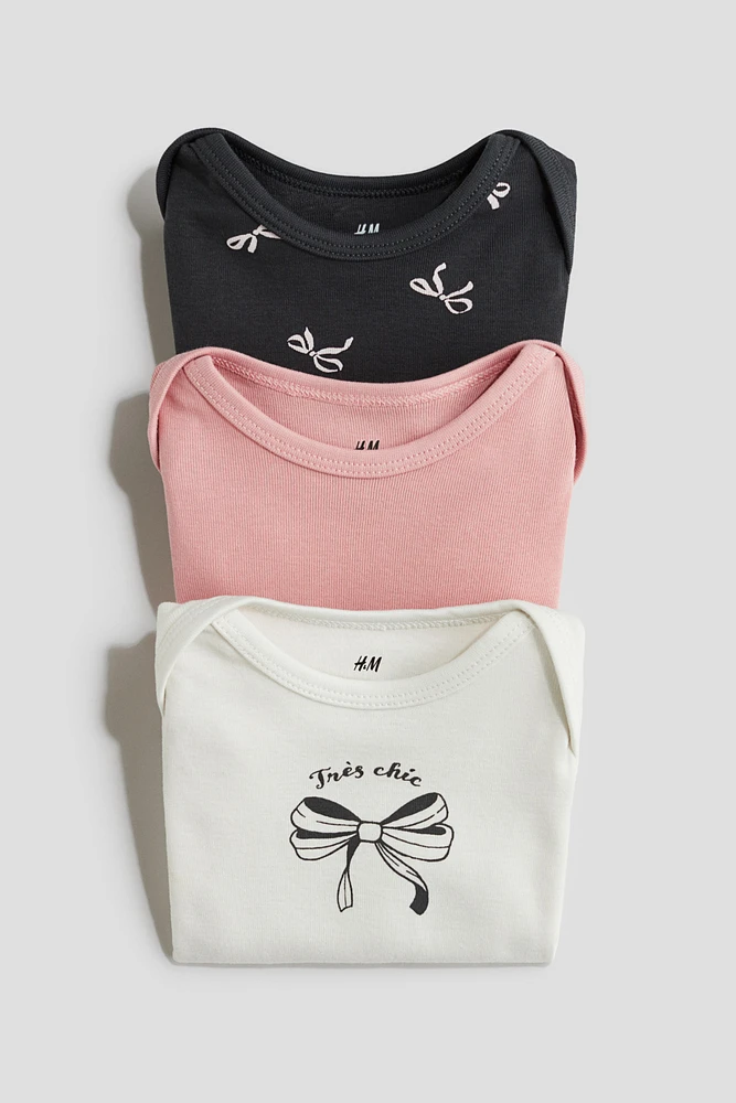 3-pack Printed Jersey Bodysuits