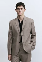 Slim Fit Single-Breasted Jacket