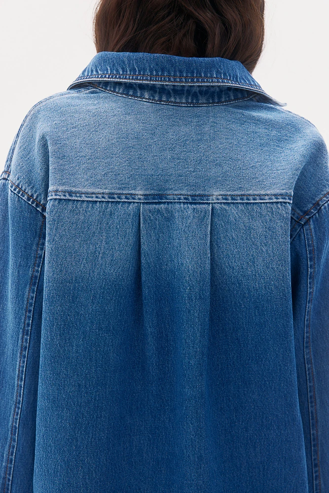 Denim Pullover Shirt