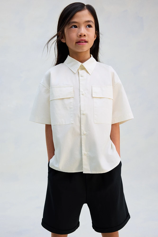 Chemise ample en coton