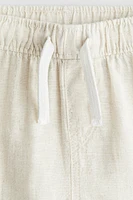 Linen-Blend Joggers