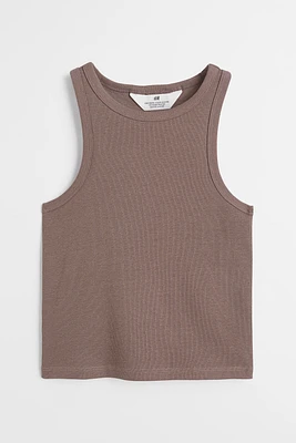 Ribbed Cotton Tank Top