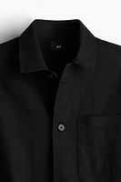 Regular-Fit Linen-Blend Overshirt