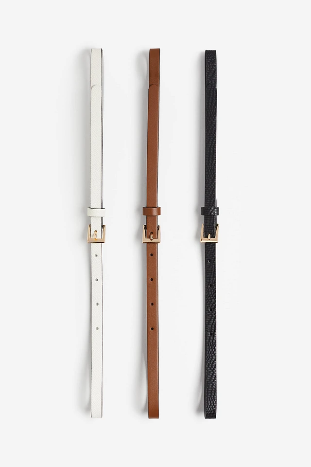 3-pack Narrow Belts