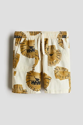 Linen-Blend Shorts