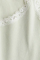 Lace-Trimmed Tank Top