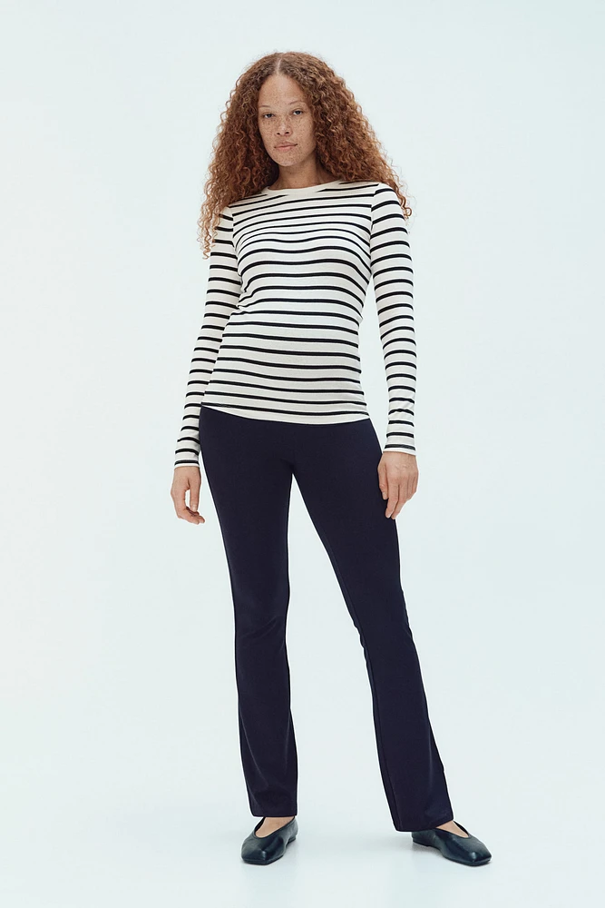 MAMA Ribbed Jersey Top