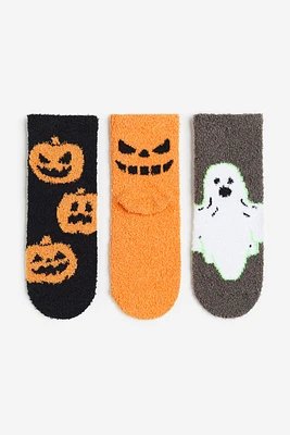 3-pack Chenille Socks