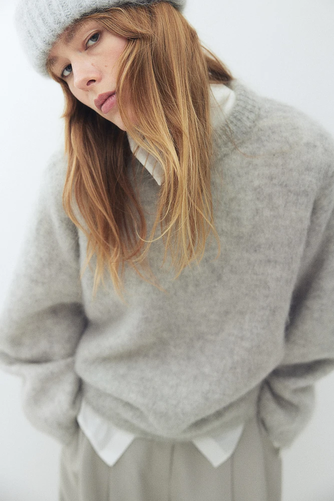 Oversized Mohair-Blend Sweater