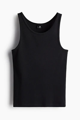 Slim Fit Ribbed Tank Top
