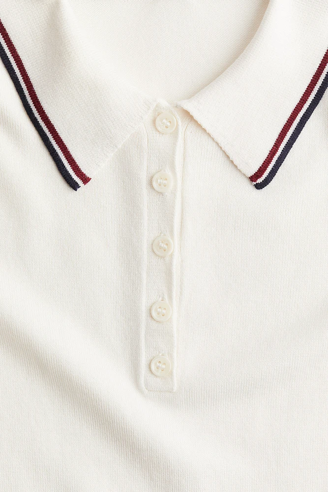 Fine-knit Polo Shirt