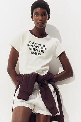 T-shirt ajusté en coton