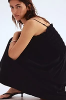 Smocked-Bodice Strappy Dress