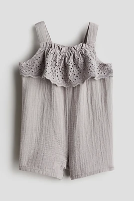 Barboteuse en mousseline de coton